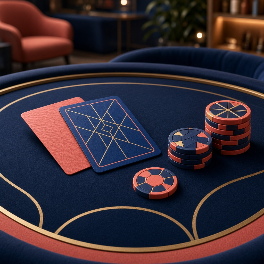 Harbor Card Circle social table artwork